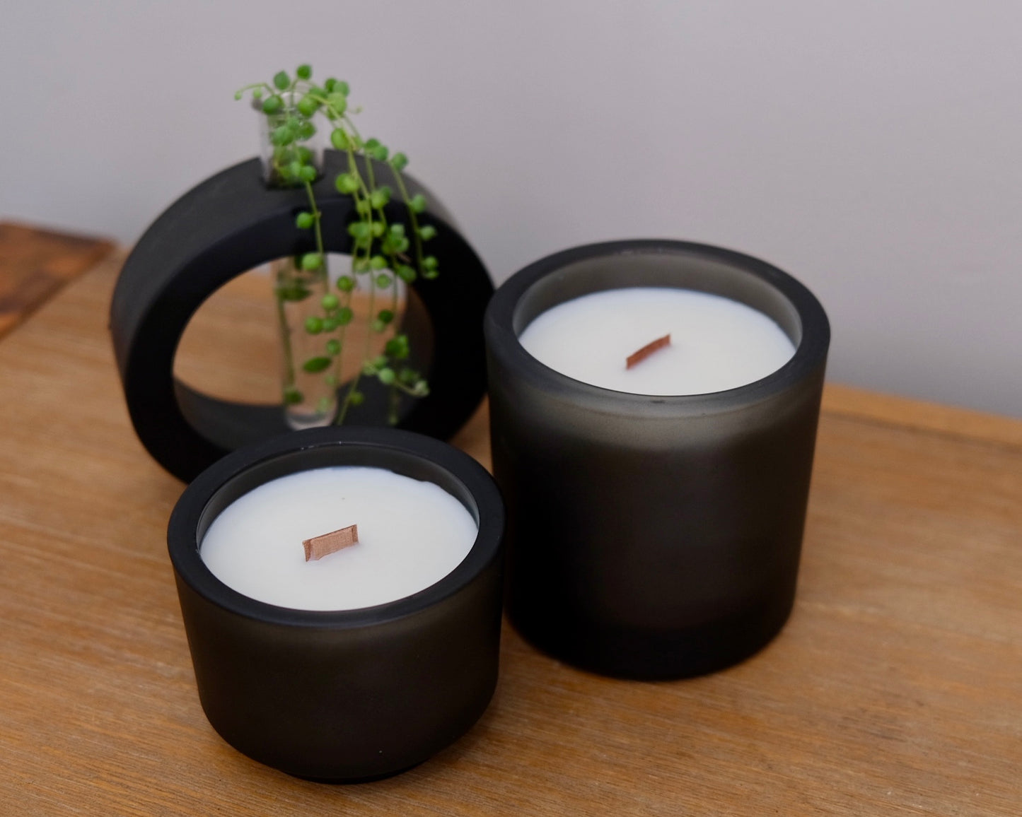 Frosted Black Soy Wax Candle