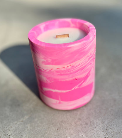 Pink Marble Scented Candle