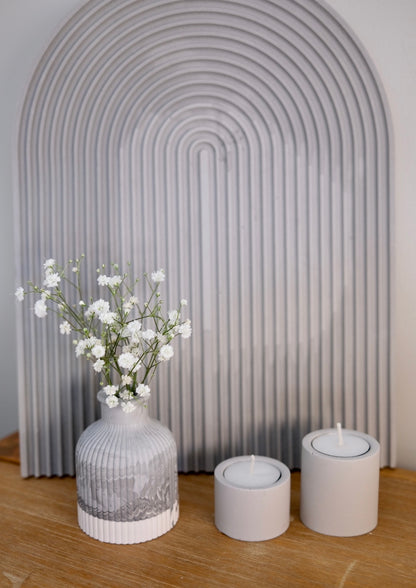Tealight Candle Holders- Grey