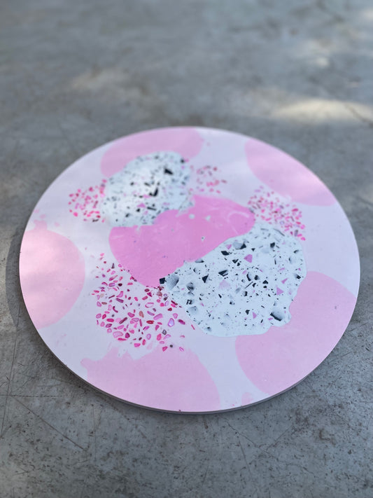 Zero Waste Pink terrazzo flat tray