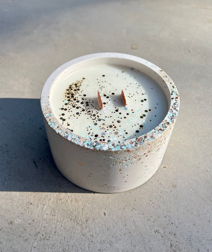 Blue and Gold Scented Candle